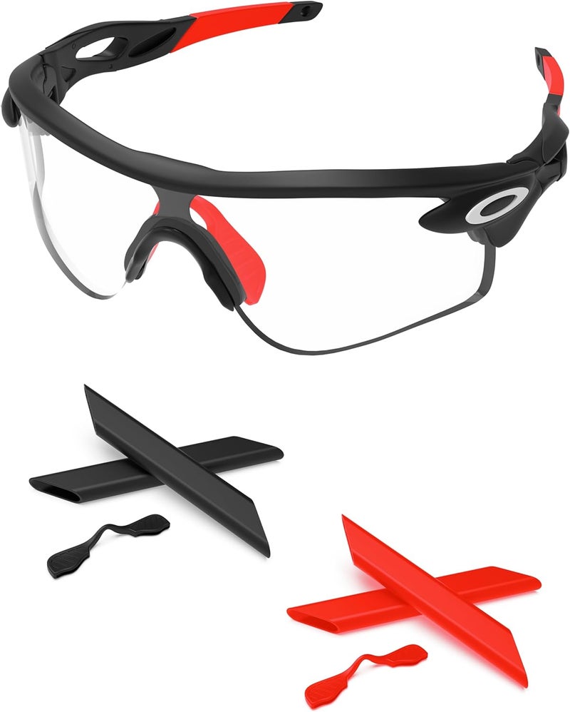 PapaViva Replacement Nose Pads & Ear Socks Rubber Kits for Oakley RadarLock Path/RadarLock Pitch/RadarLock Edge - Image 2